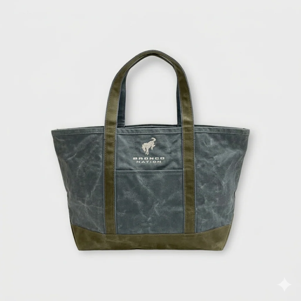 Bronco Nation - Waxed Tote Bag - Image 7