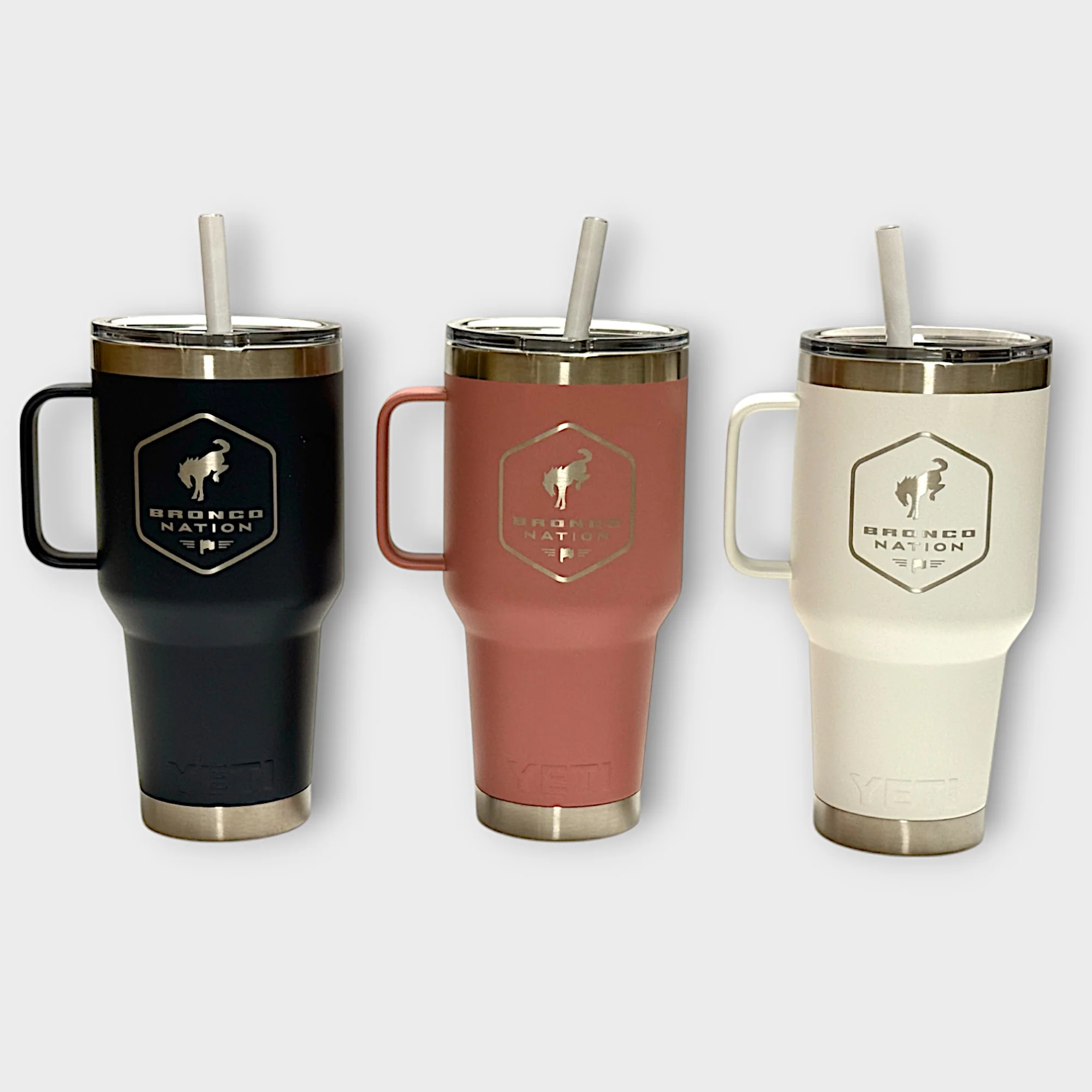 Bronco Nation - YETI 35oz Rambler w/ Straw - Image 6